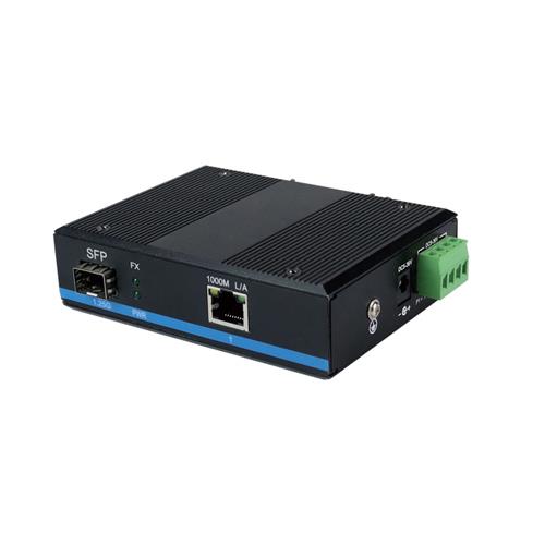 工业级千兆光纤收发器SFPR接口(一光一电)