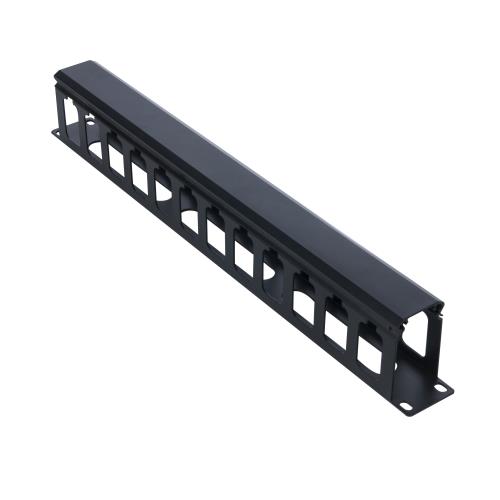 1U金属水平理线器 12档24口