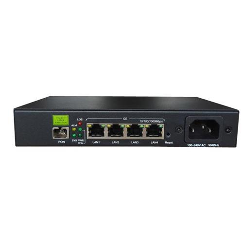 GPON工业级ONU 内置AC220V电源4GE四口千兆